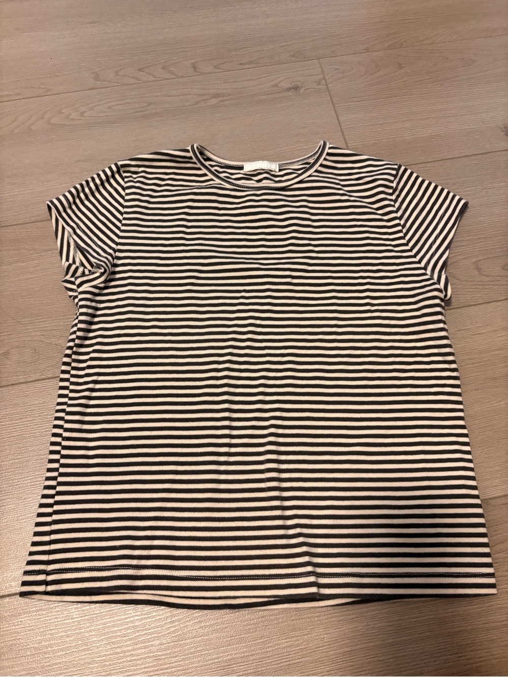 Black and White Striped Tee